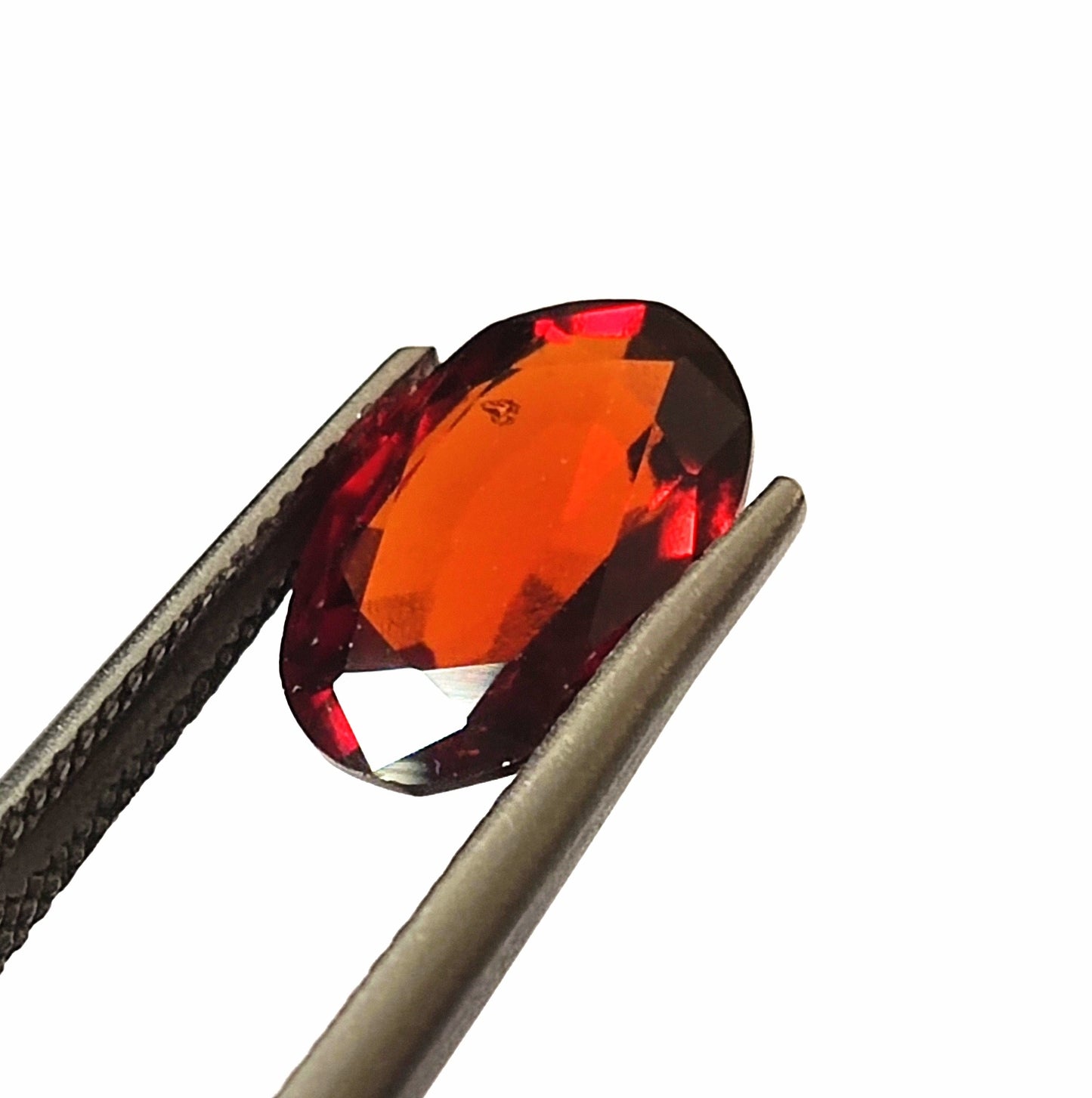 3.80 CARAT 8X12X4.3 (WXLXB) NATURAL OVAL CUT HESSONITE GARNET