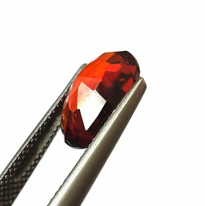3.80 CARAT 8X12X4.3 (WXLXB) NATURAL OVAL CUT HESSONITE GARNET