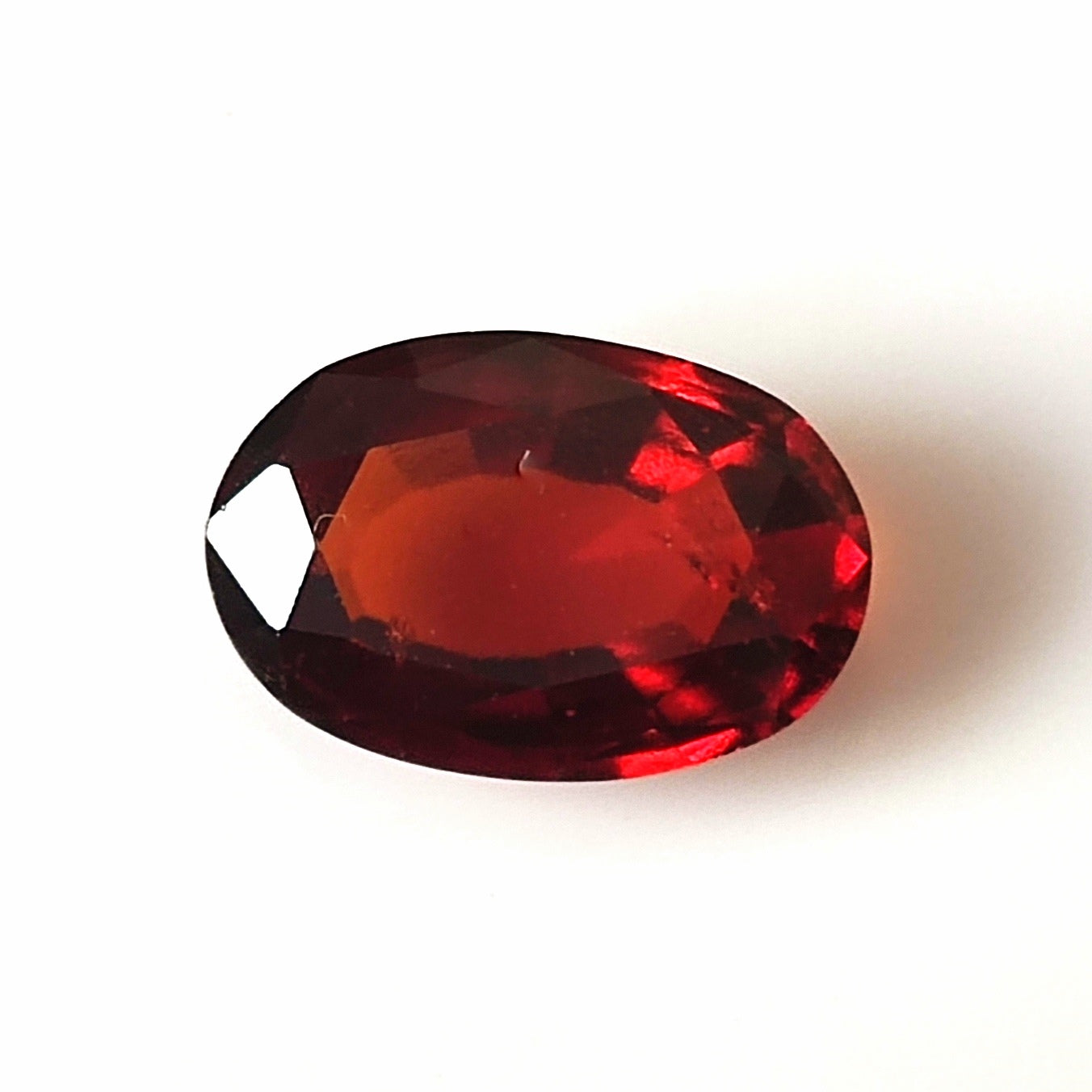 3.80 CARAT 8X12X4.3 (WXLXB) NATURAL OVAL CUT HESSONITE GARNET