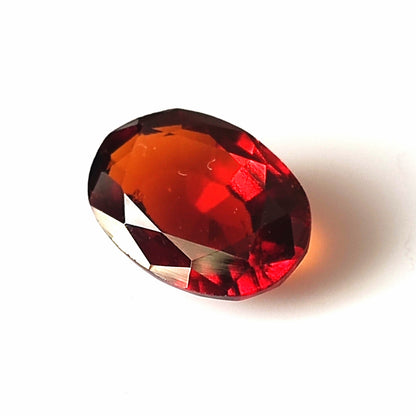 3.80 CARAT 8X12X4.3 (WXLXB) NATURAL OVAL CUT HESSONITE GARNET
