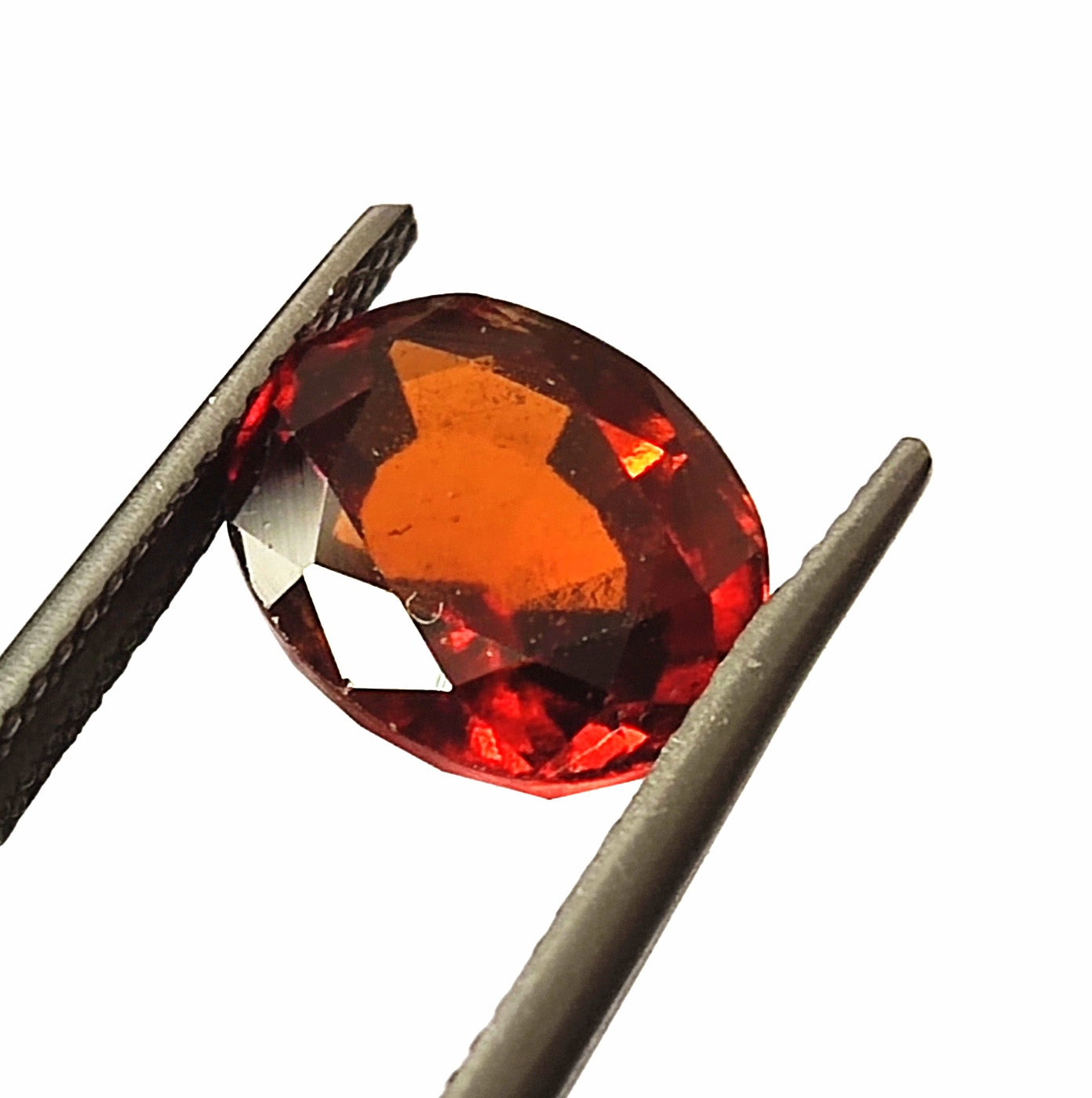 4.35 CARAT 8X10X5.8 (WXLXB) NATURAL OVAL CUT HESSONITE GARNET