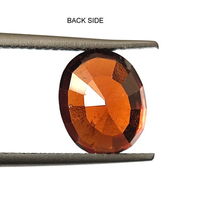 4.35 CARAT 8X10X5.8 (WXLXB) NATURAL OVAL CUT HESSONITE GARNET