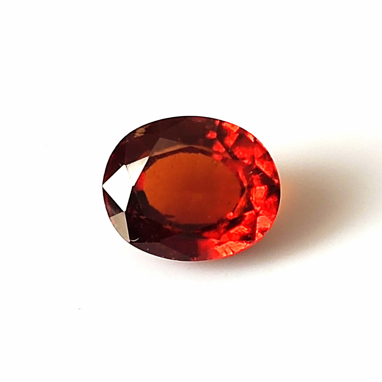 4.35 CARAT 8X10X5.8 (WXLXB) NATURAL OVAL CUT HESSONITE GARNET