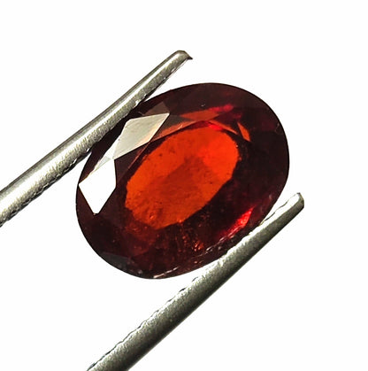 3.30 CARAT 8X10.5X4.7 (WXLXB) NATURAL OVAL CUT HESSONITE GARNET