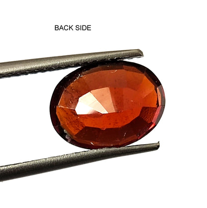 3.30 CARAT 8X10.5X4.7 (WXLXB) NATURAL OVAL CUT HESSONITE GARNET