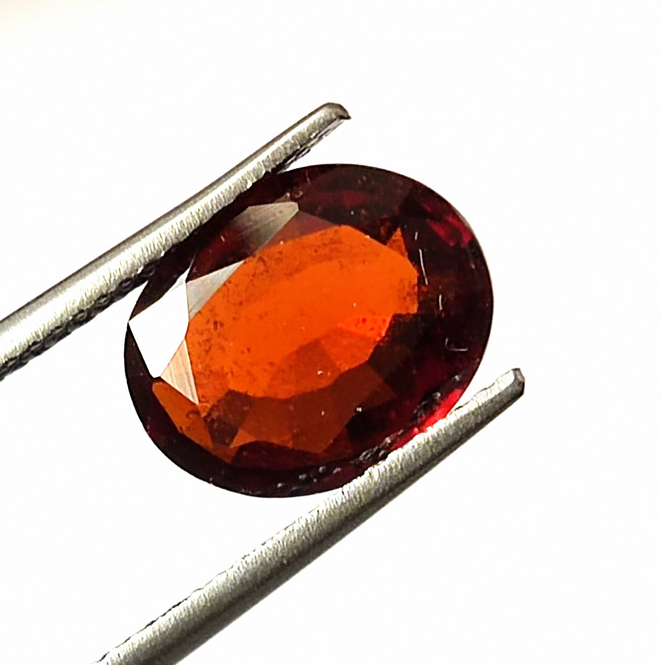 3.40 CARAT 8.6X10.7X4 (WXLXB) NATURAL OVAL CUT HESSONITE GARNET