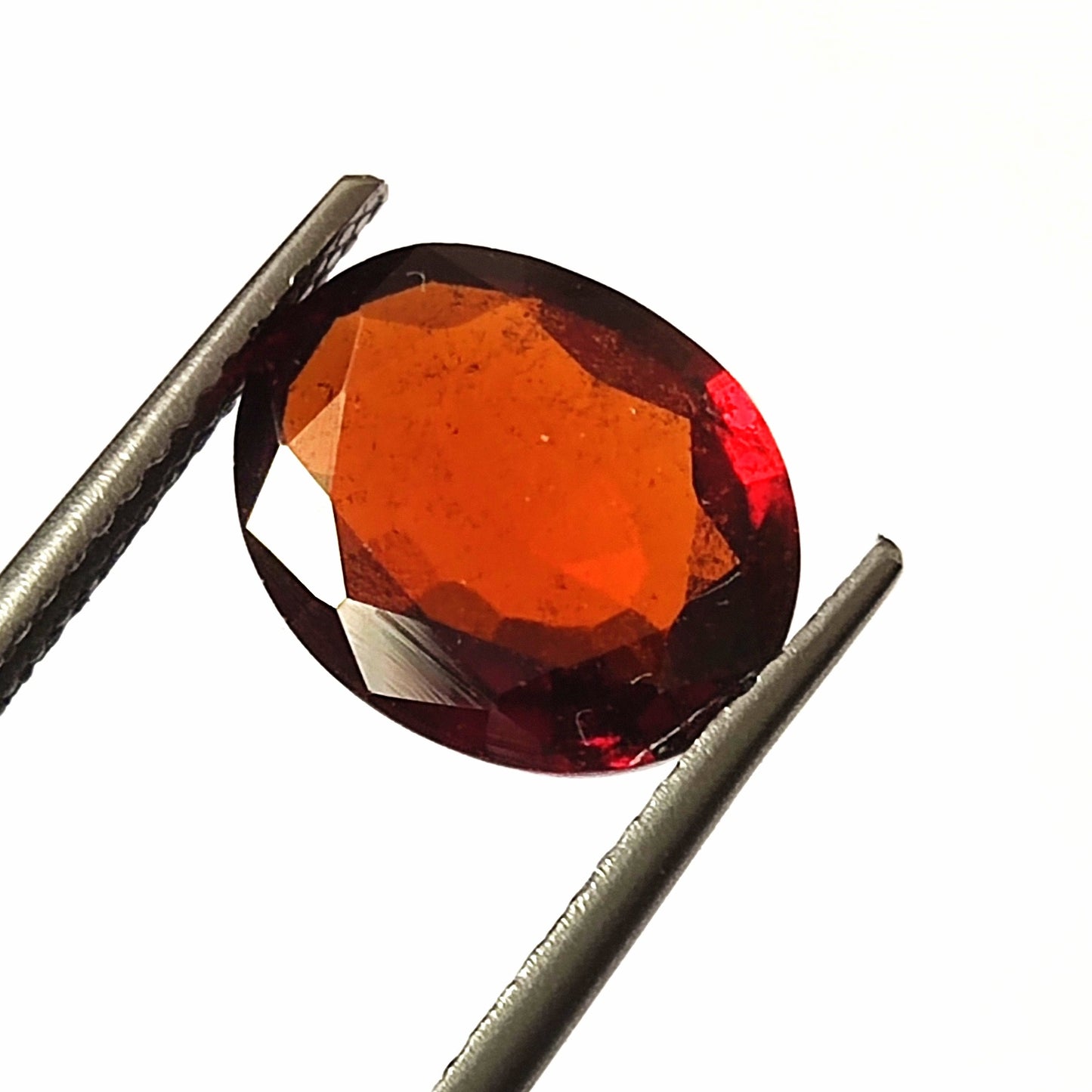 3.40 CARAT 8.6X10.7X4 (WXLXB) NATURAL OVAL CUT HESSONITE GARNET