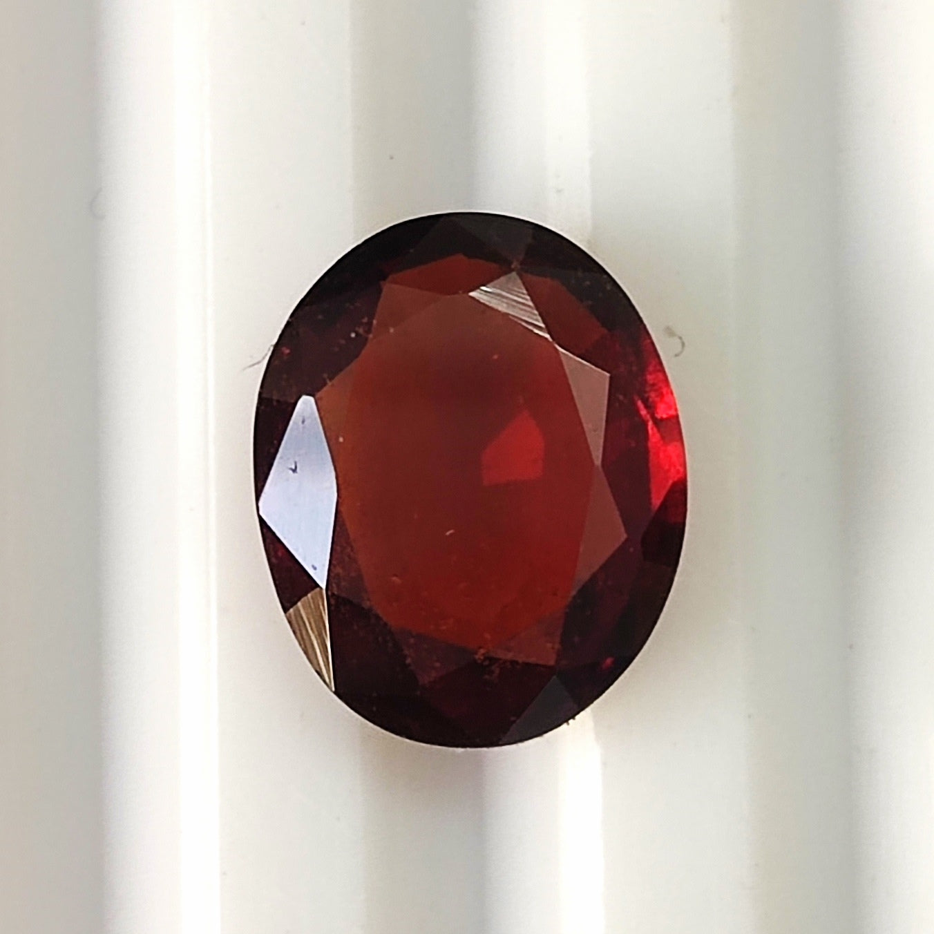 3.40 CARAT 8.6X10.7X4 (WXLXB) NATURAL OVAL CUT HESSONITE GARNET