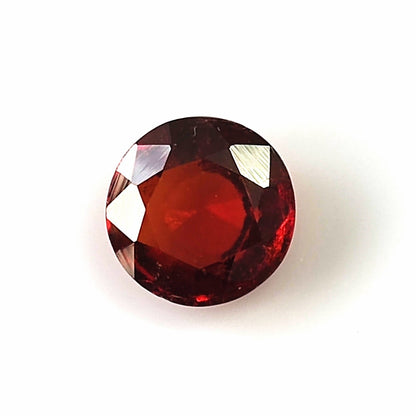 3.0 Carat 8.6X8.6X4.3 (WXLXB) Round cut Natural Hessonite Garnet