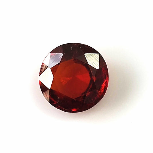 3.0 Carat 8.6X8.6X4.3 (WXLXB) Round cut Natural Hessonite Garnet