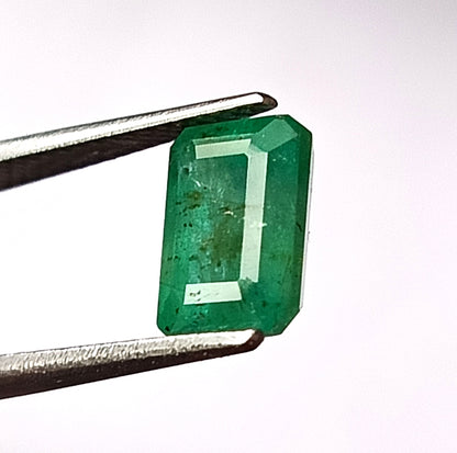2.15 Carat 5.9X8.6X5.5 (WXLXD) Natural Zambian Emerald Cut Emerald
