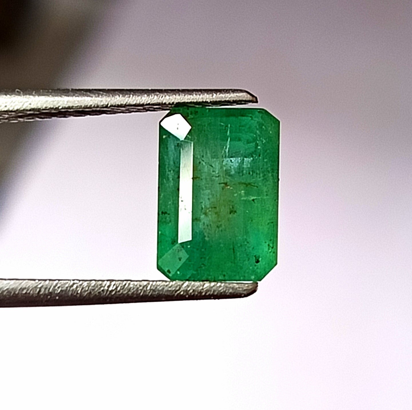 2.15 Carat 5.9X8.6X5.5 (WXLXD) Natural Zambian Emerald Cut Emerald