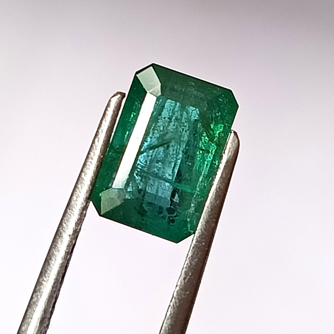 2.10 Carat 5.9X8.8X4.4 (WXLXD) Natural Zambian Emerald Cut Emerald