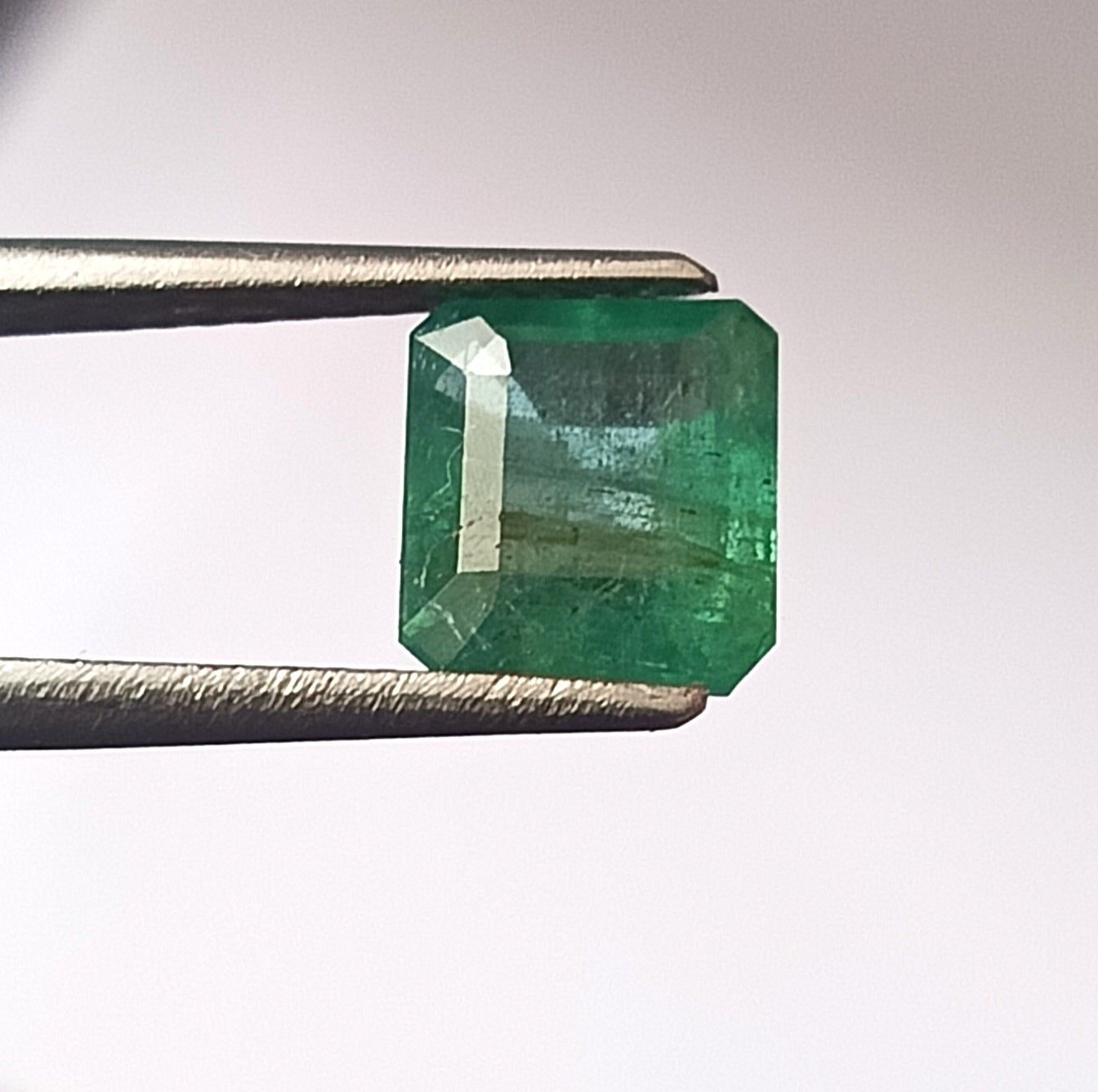 1.50 Carat 6.4X7X4 (WXLXD) Natural Zambian Cushion Cut Emerald