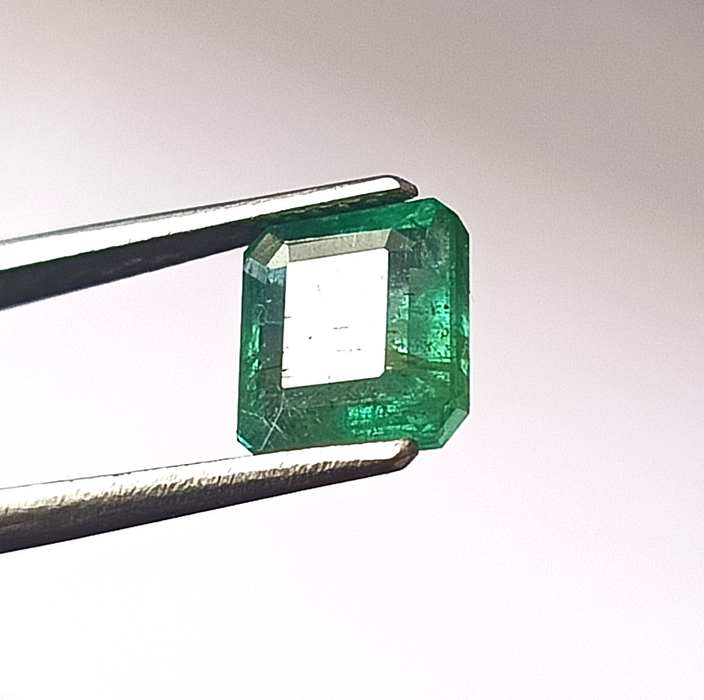 1.50 Carat 6.4X7X4 (WXLXD) Natural Zambian Cushion Cut Emerald