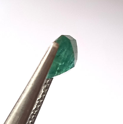 1.50 Carat 6.4X7X4 (WXLXD) Natural Zambian Cushion Cut Emerald
