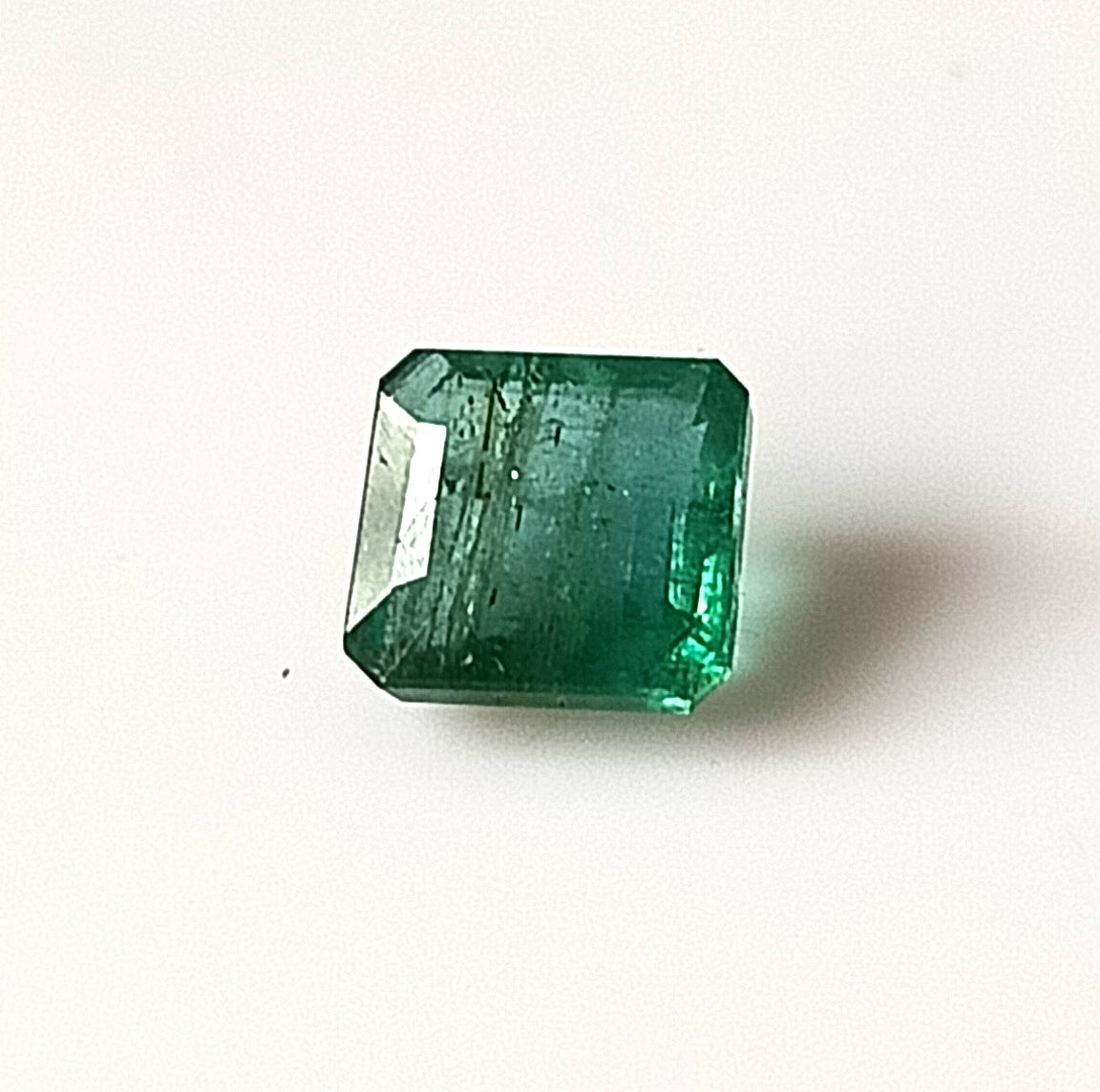 1.50 Carat 6.4X7X4 (WXLXD) Natural Zambian Cushion Cut Emerald