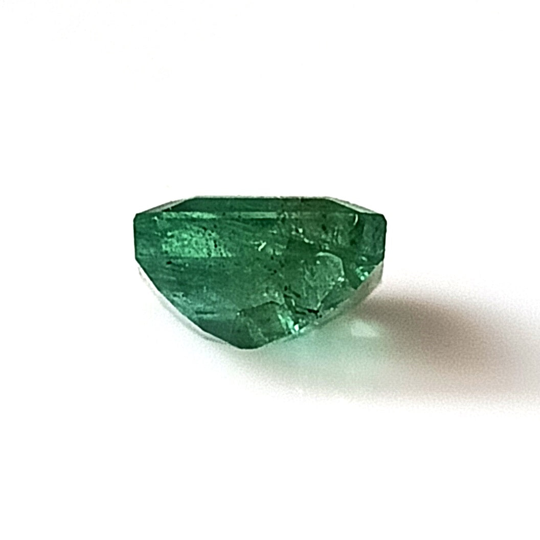 1.50 Carat 6.4X7X4 (WXLXD) Natural Zambian Cushion Cut Emerald