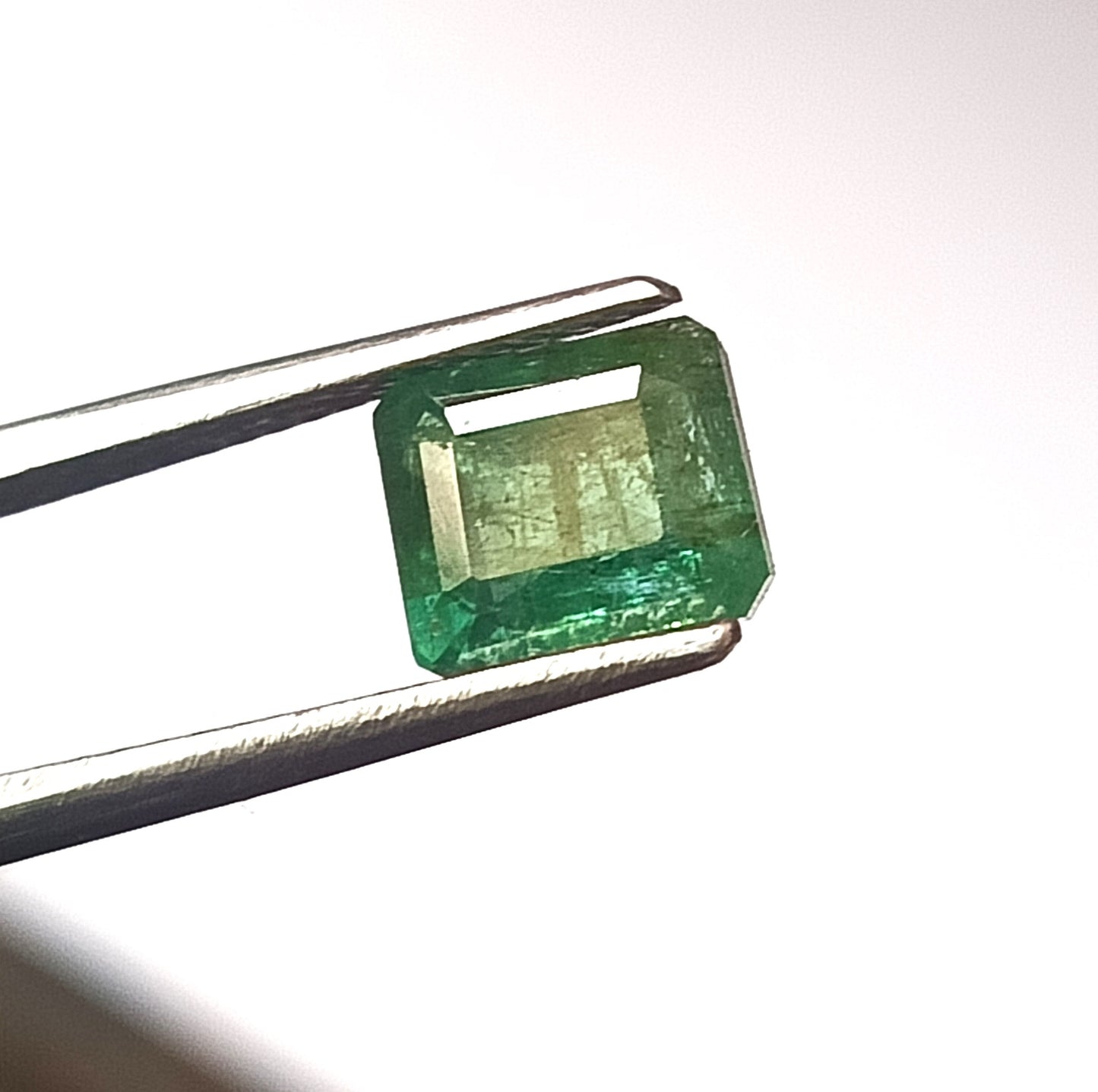 1.65 Carat 6X7X4.3 (WXLXD) Natural Zambian Emerald Cut Emerald