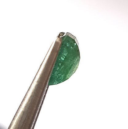 1.65 Carat 6X7X4.3 (WXLXD) Natural Zambian Emerald Cut Emerald