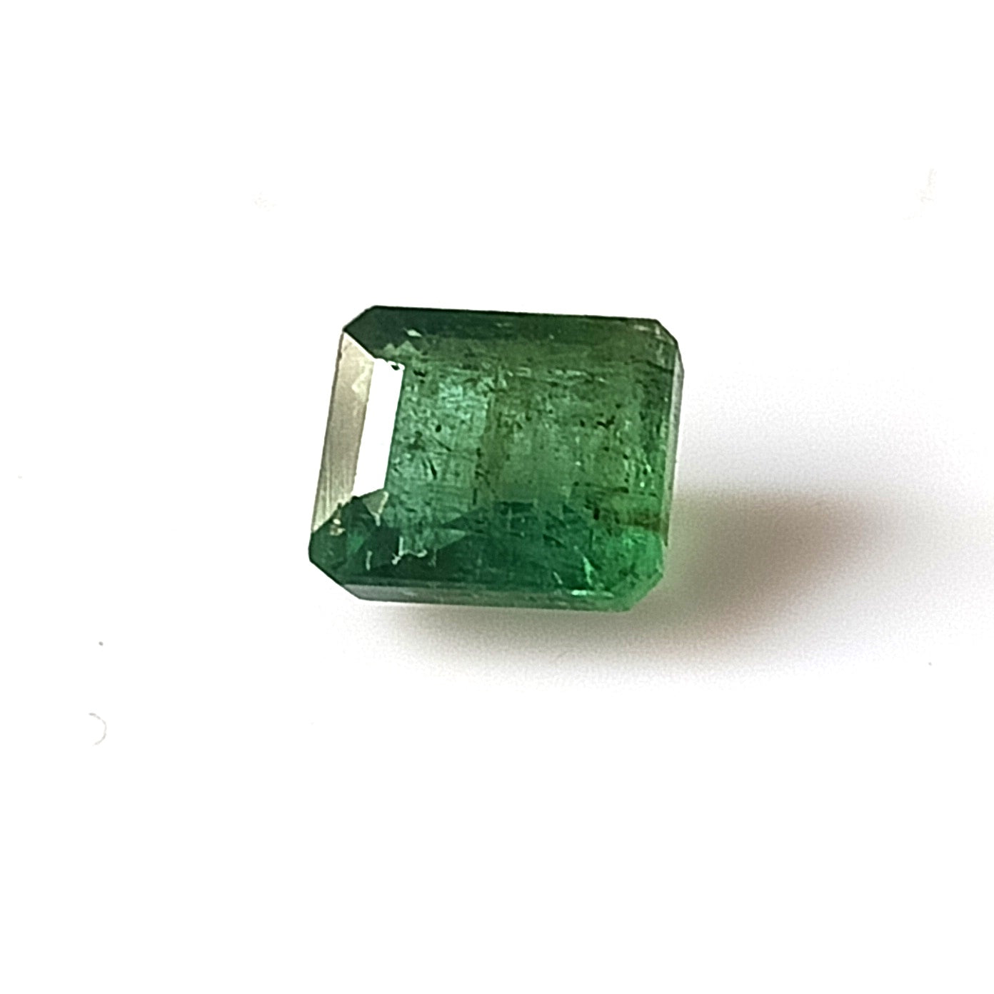 1.65 Carat 6X7X4.3 (WXLXD) Natural Zambian Emerald Cut Emerald