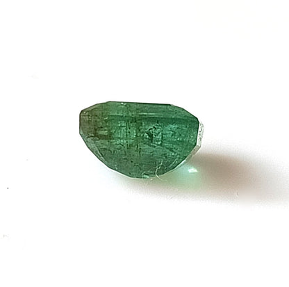 1.65 Carat 6X7X4.3 (WXLXD) Natural Zambian Emerald Cut Emerald