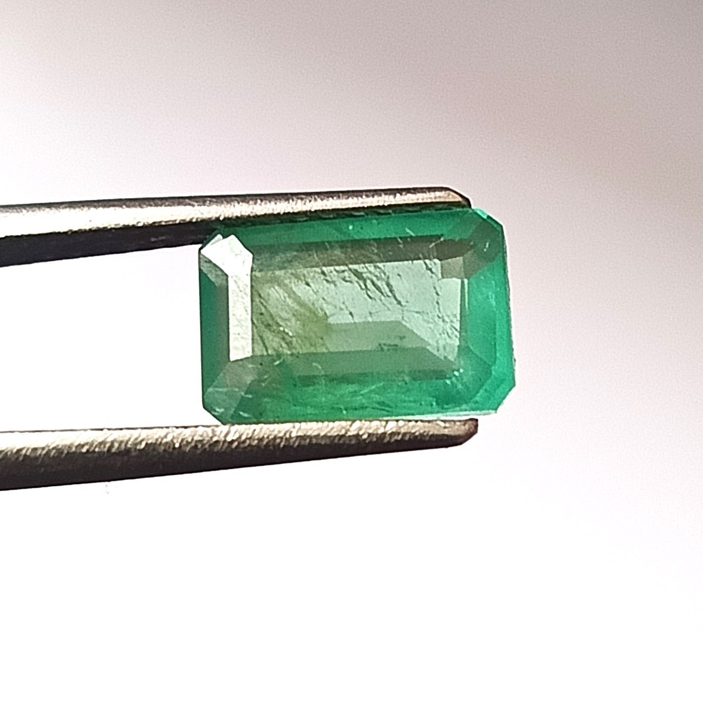1.65 Carat 6X9X3.2 (WXLXD) Natural Zambian Emerald Cut Emerald