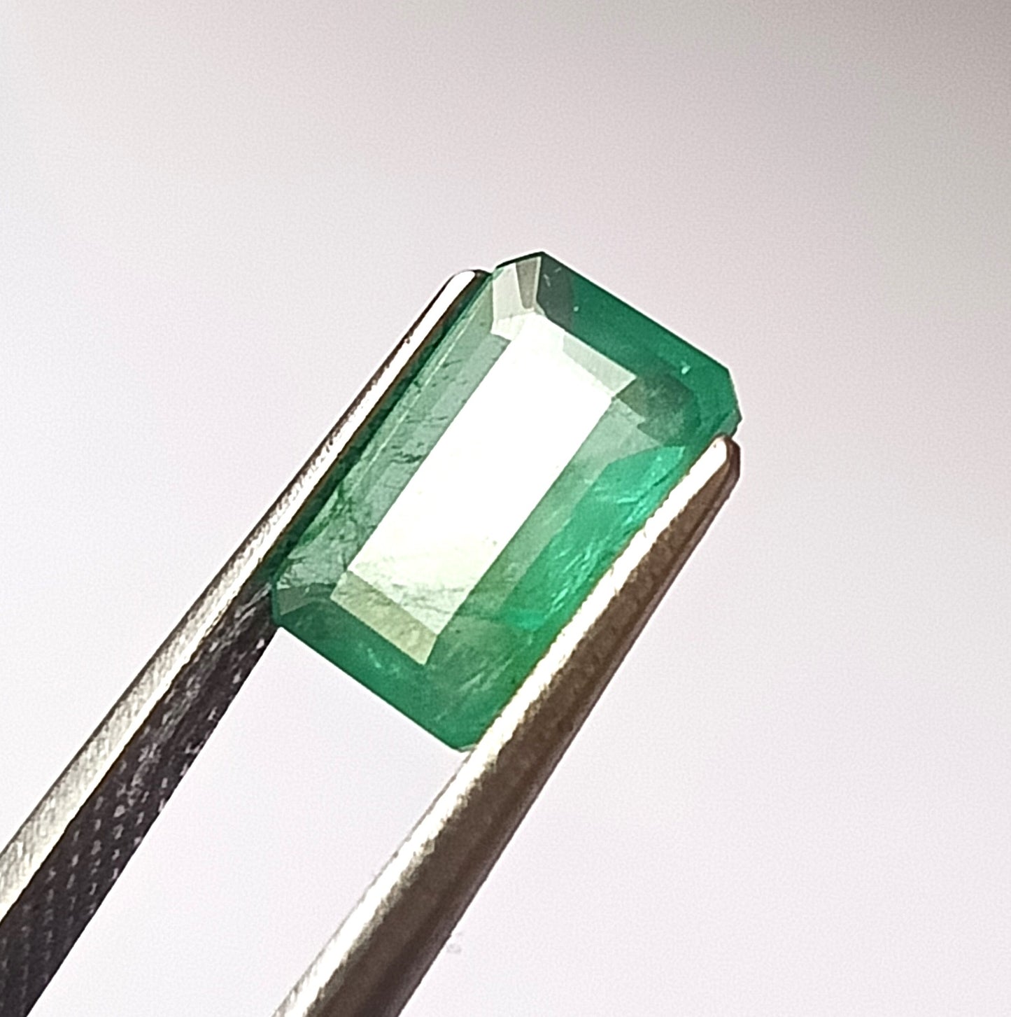 1.65 Carat 6X9X3.2 (WXLXD) Natural Zambian Emerald Cut Emerald