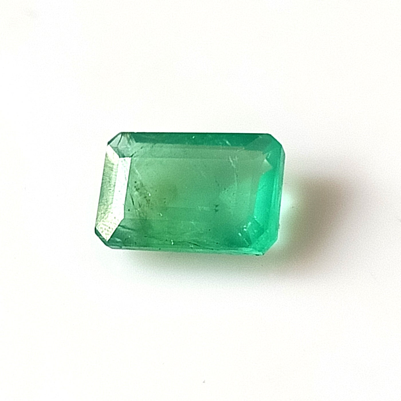 1.65 Carat 6X9X3.2 (WXLXD) Natural Zambian Emerald Cut Emerald
