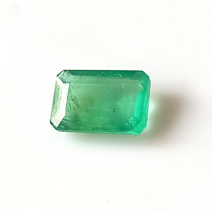 1.65 Carat 6X9X3.2 (WXLXD) Natural Zambian Emerald Cut Emerald