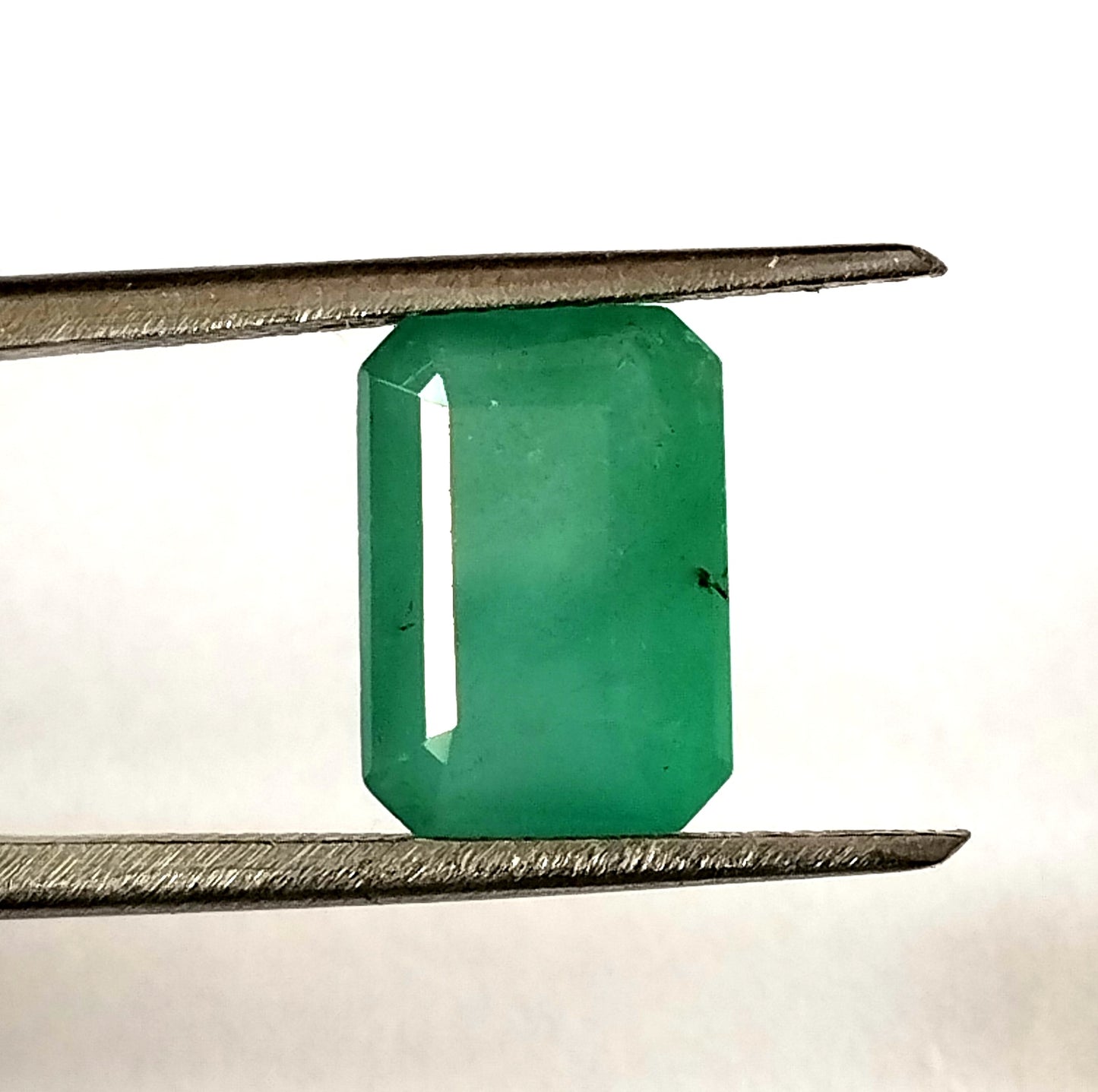 3.75 Carat 7.6X10.7X5.7 (WXLXD) Natural Zambian Emerald Cut Emerald