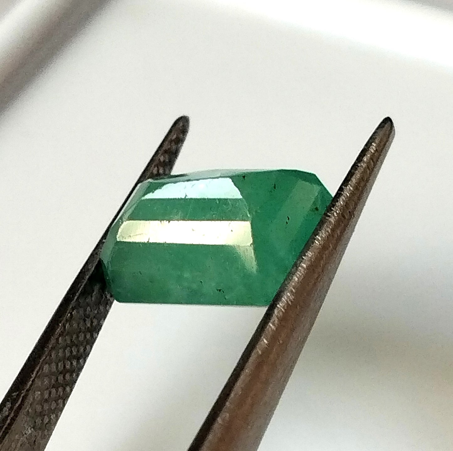 3.75 Carat 7.6X10.7X5.7 (WXLXD) Natural Zambian Emerald Cut Emerald