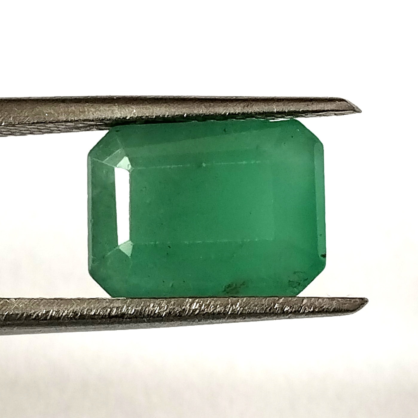 3.60 Carat 7.5X10.1X6 (WXLXD) Natural Zambian Emerald Cut Emerald