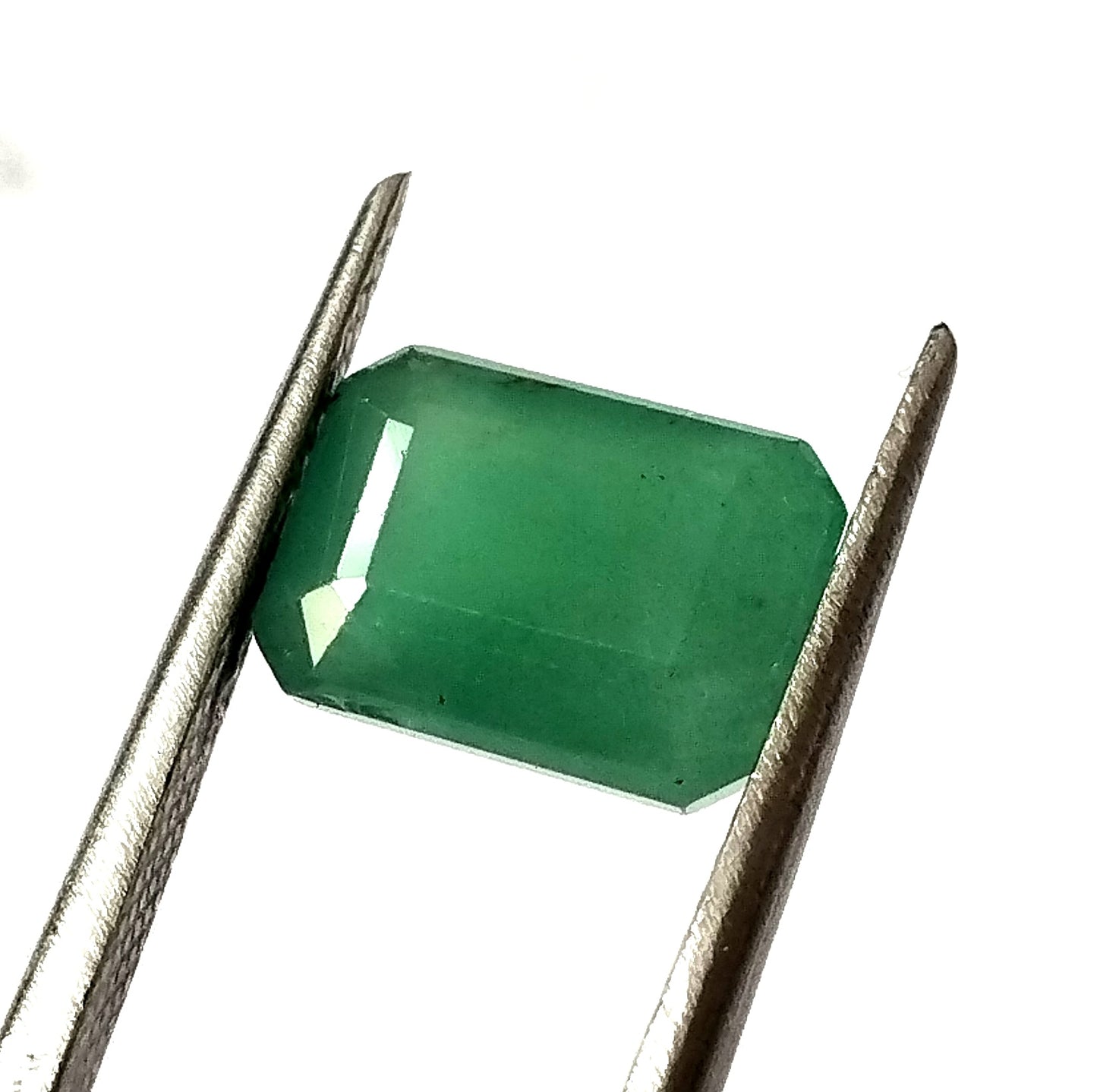 3.60 Carat 7.5X10.1X6 (WXLXD) Natural Zambian Emerald Cut Emerald