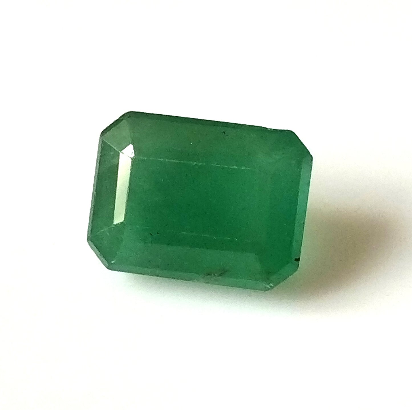 3.60 Carat 7.5X10.1X6 (WXLXD) Natural Zambian Emerald Cut Emerald