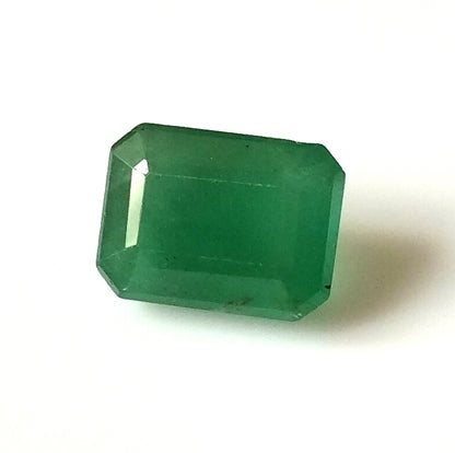 3.60 Carat 7.5X10.1X6 (WXLXD) Natural Zambian Emerald Cut Emerald