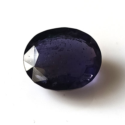 8.65 Carat 13.8X14.6X6.7 (WXLXD) Natural Faceted Oval Cut Iolite