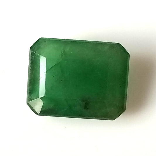4.0 Carat 8.8X11.2X4.4 (WXLXD) Natural Zambian Emerald Cut Emerald