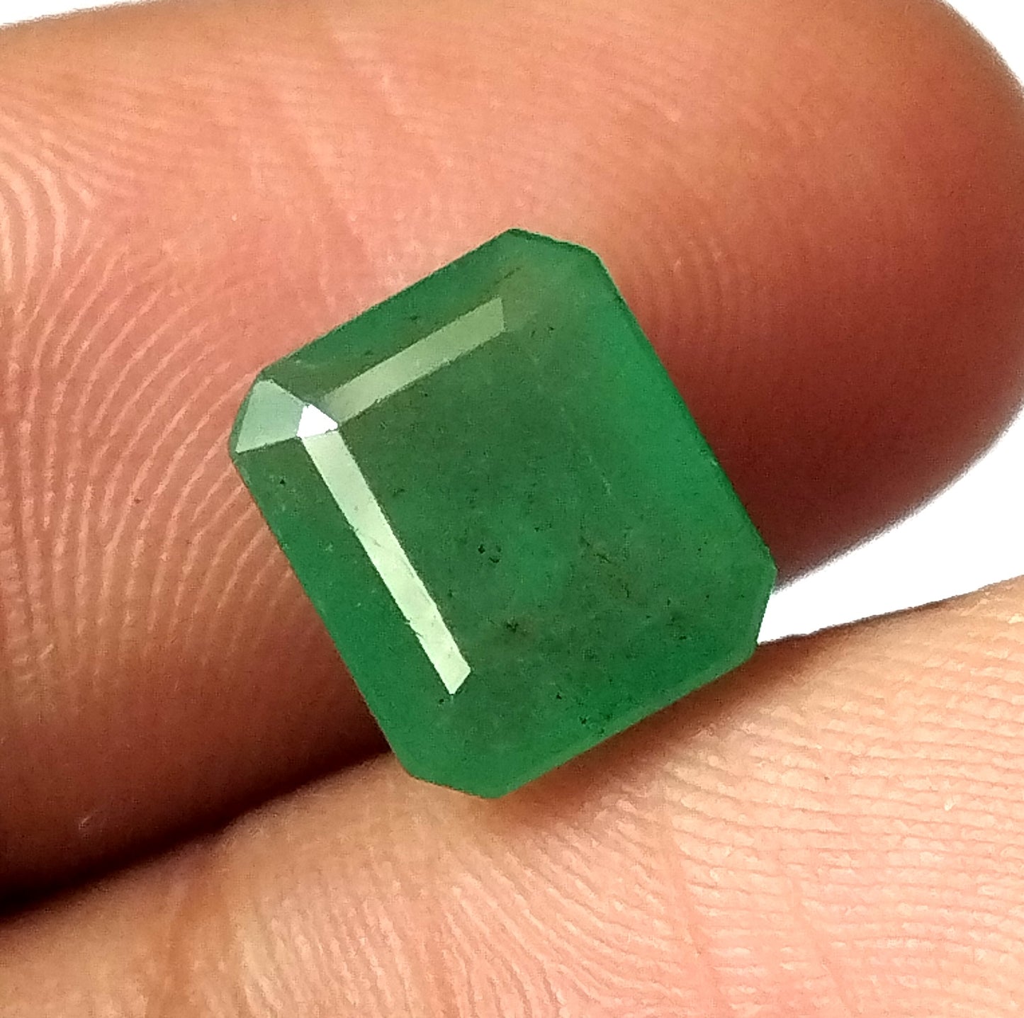 3.05 Carat 7.6X9.1X5.3 (WXLXD) Natural Zambian Square Octagon Cut Emerald