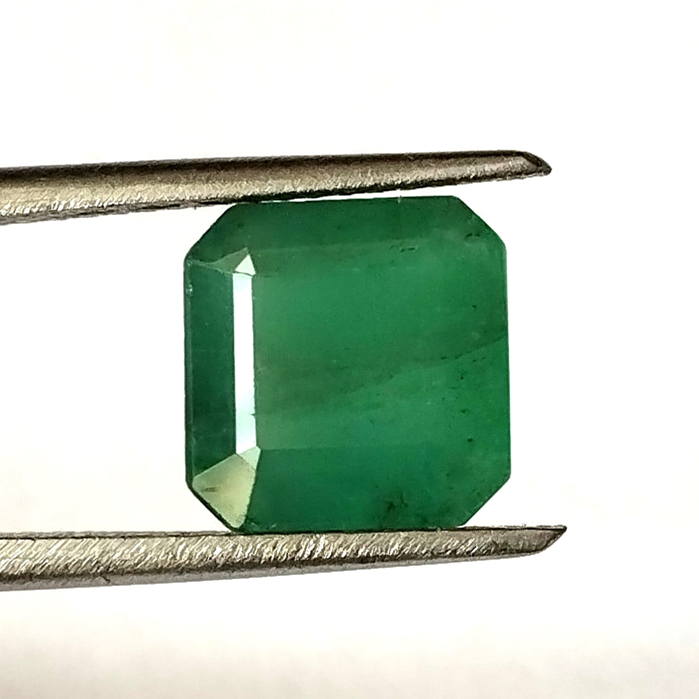 3.60 Carat 8.6X8.8X6 (WXLXD) Natural Zambian Square Octagon Cut Emerald
