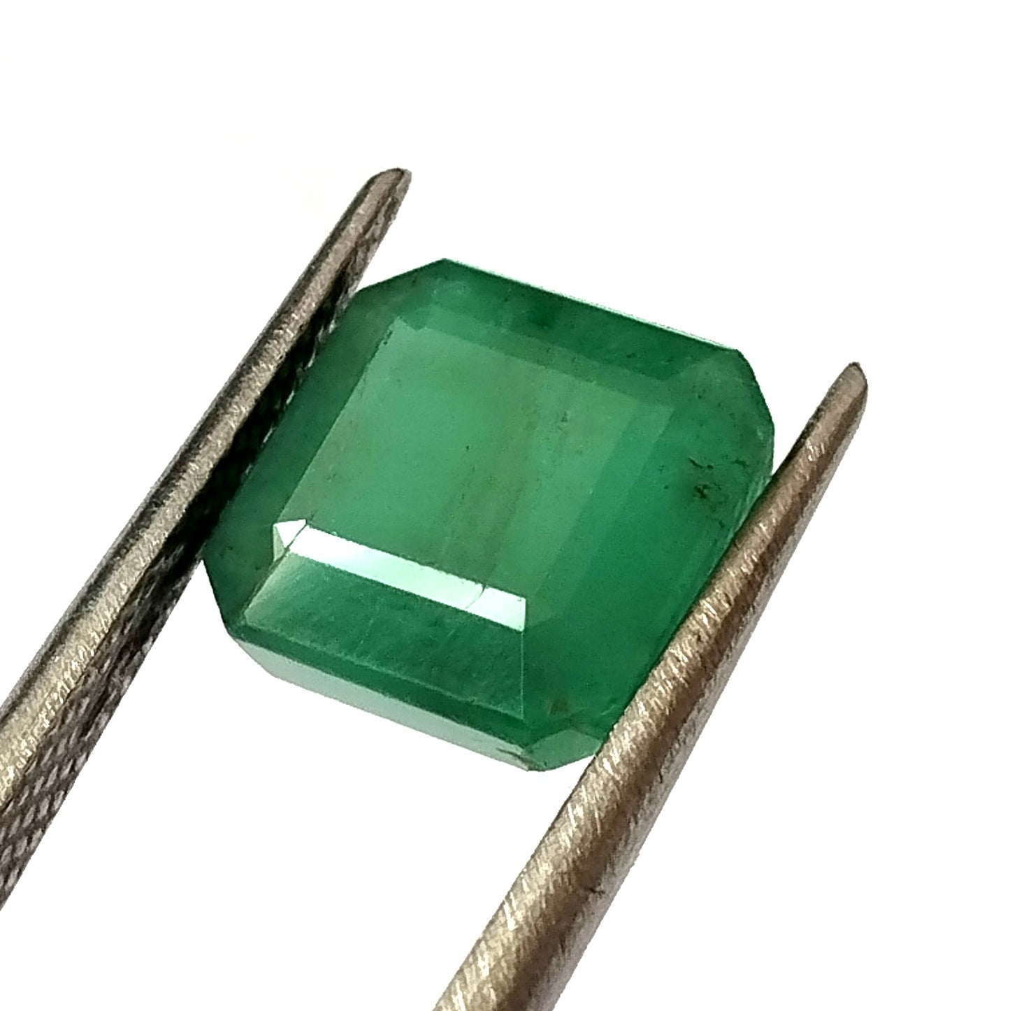 3.60 Carat 8.6X8.8X6 (WXLXD) Natural Zambian Square Octagon Cut Emerald