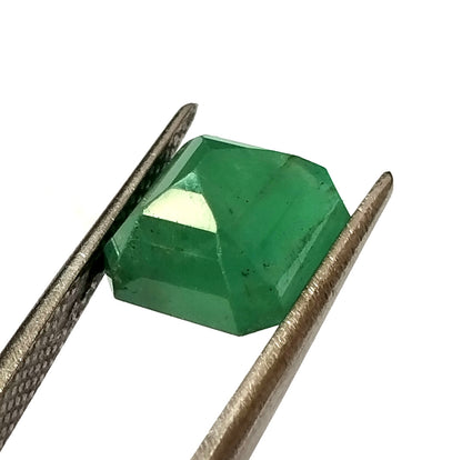3.60 Carat 8.6X8.8X6 (WXLXD) Natural Zambian Square Octagon Cut Emerald