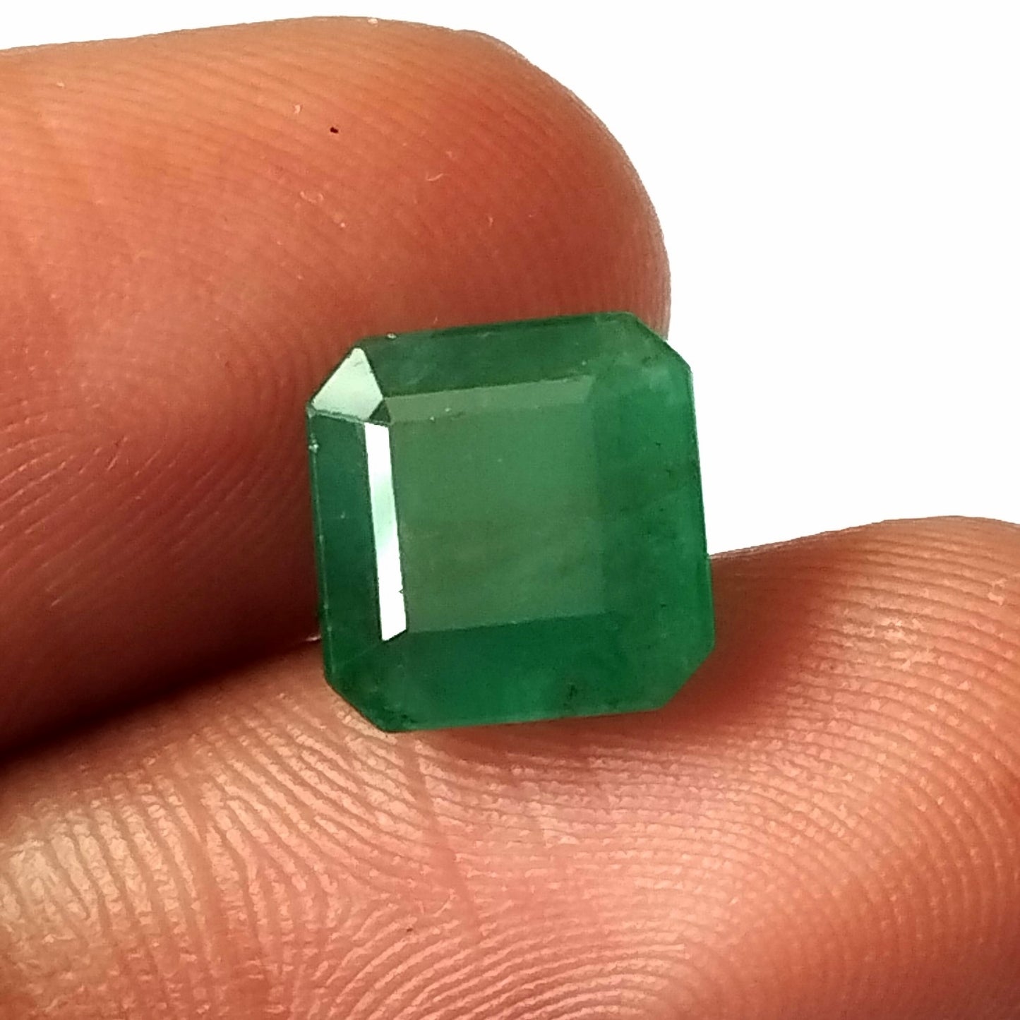 3.60 Carat 8.6X8.8X6 (WXLXD) Natural Zambian Square Octagon Cut Emerald