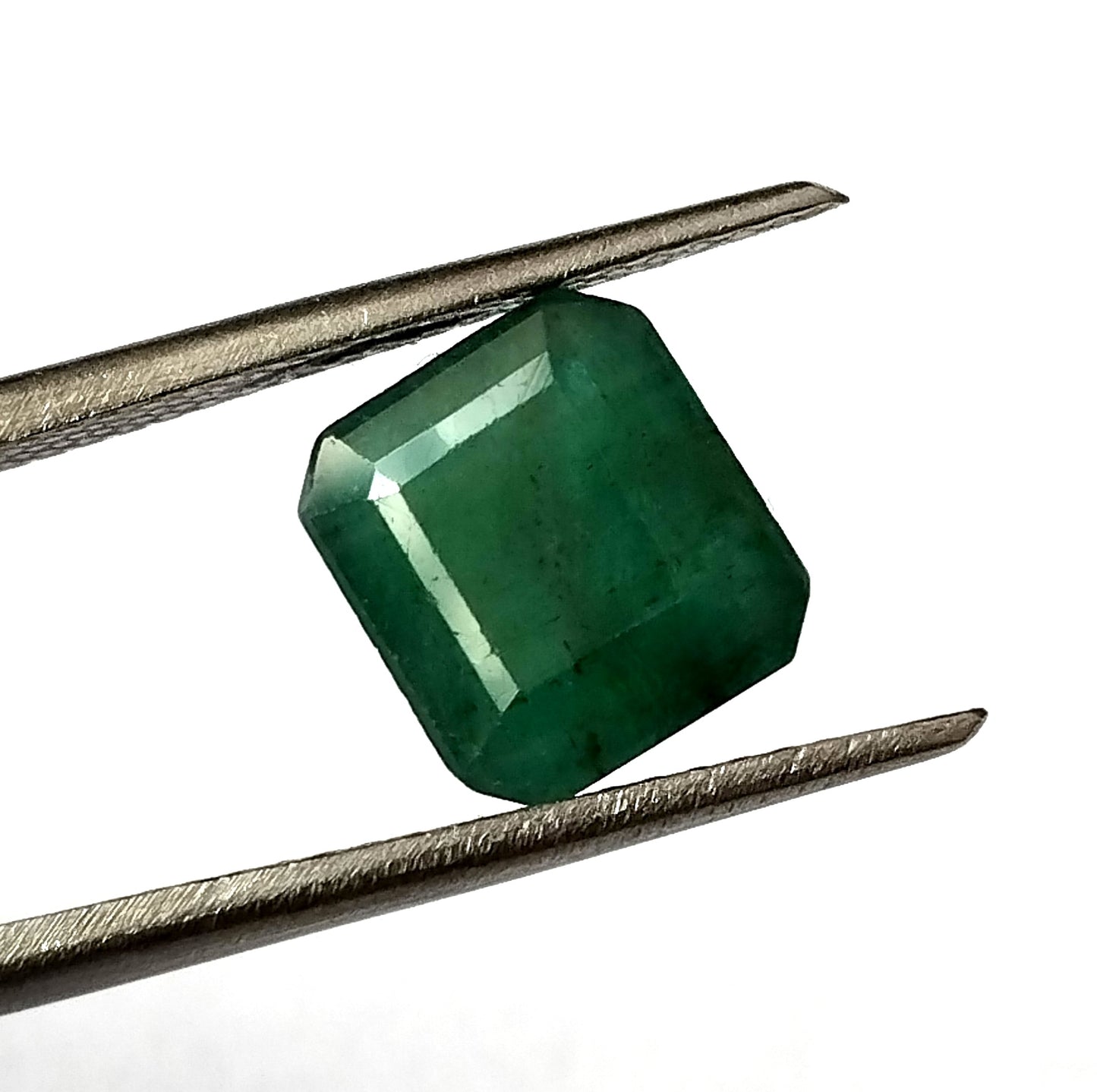 3.40 Carat 7.8X8.7X6 (WXLXD) Natural Zambian Square Octagon Cut Emerald
