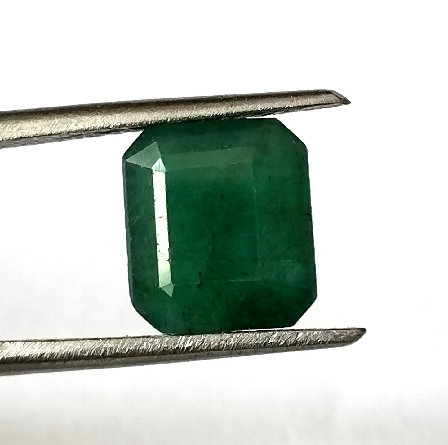 3.40 Carat 7.8X8.7X6 (WXLXD) Natural Zambian Square Octagon Cut Emerald