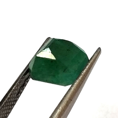 3.40 Carat 7.8X8.7X6 (WXLXD) Natural Zambian Square Octagon Cut Emerald