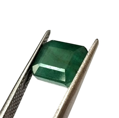 3.40 Carat 7.8X8.7X6 (WXLXD) Natural Zambian Square Octagon Cut Emerald