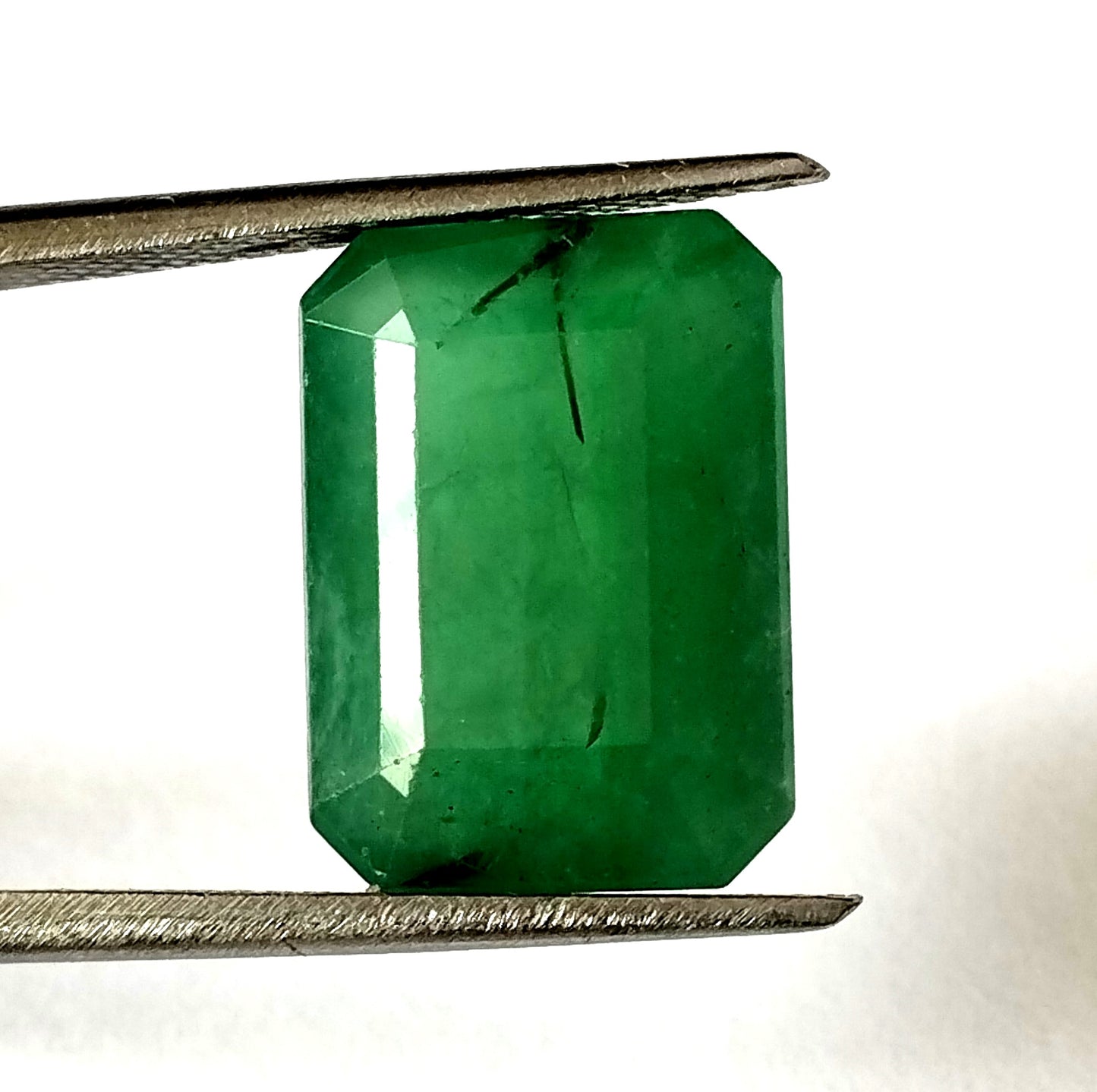 9.05 Carat 10.6X14.4X6.5(WXLXD) Natural Zambian Emerald Cut Emerald