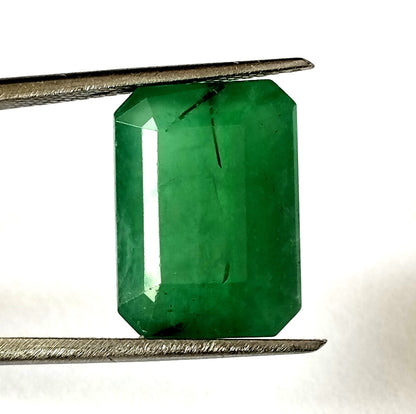 9.05 Carat 10.6X14.4X6.5(WXLXD) Natural Zambian Emerald Cut Emerald