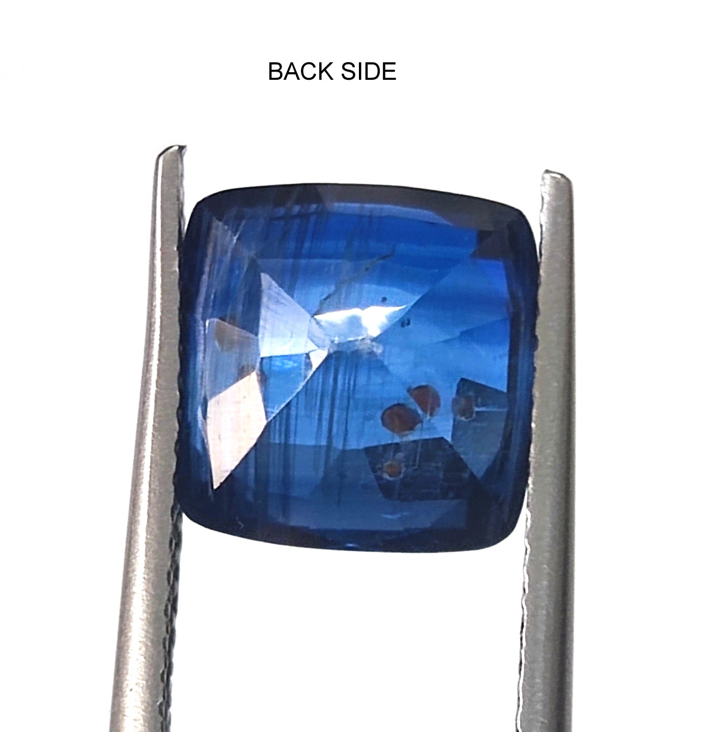 4.75 CARAT 9X9X5.9 (WXLXB) NATURAL CUSHION CUT KYNITE